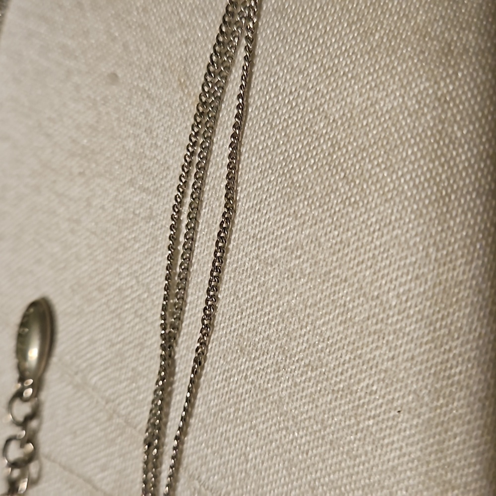 Suen Silver-tone 3 Strand Crystal Pendant Necklace - Picture 5 of 6